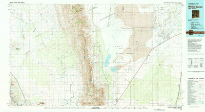 United States Geological Survey White Sands, NM (1982, 100000-Scale) digital map