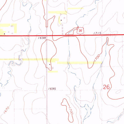 United States Geological Survey White SE, SD (1972, 24000-Scale) digital map