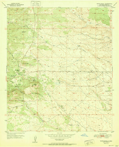 United States Geological Survey White Signal, NM (1951, 24000-Scale) digital map