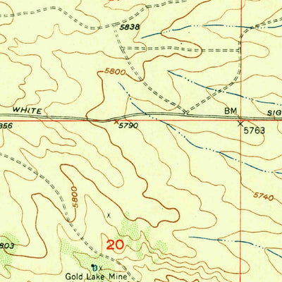 United States Geological Survey White Signal, NM (1951, 24000-Scale) digital map