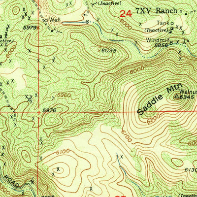 United States Geological Survey White Signal, NM (1951, 24000-Scale) digital map
