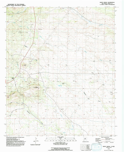 United States Geological Survey White Signal, NM (1992, 24000-Scale) digital map