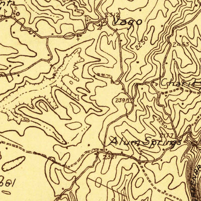 United States Geological Survey White Sulpher Springs, WV-VA (1921, 48000-Scale) digital map