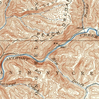 United States Geological Survey White Sulpher Springs, WV-VA (1935, 62500-Scale) digital map