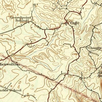 United States Geological Survey White Sulpher Springs, WV-VA (1939, 62500-Scale) digital map