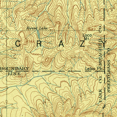 United States Geological Survey White Sulphur Springs E, MT (1902, 250000-Scale) digital map