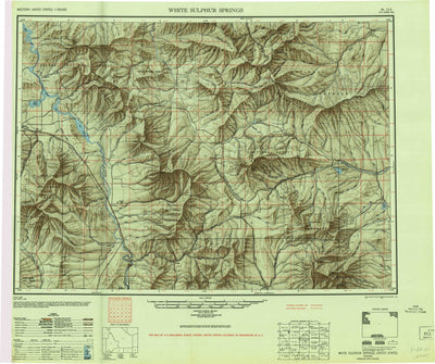 United States Geological Survey White Sulphur Springs, MT (1948, 250000-Scale) digital map
