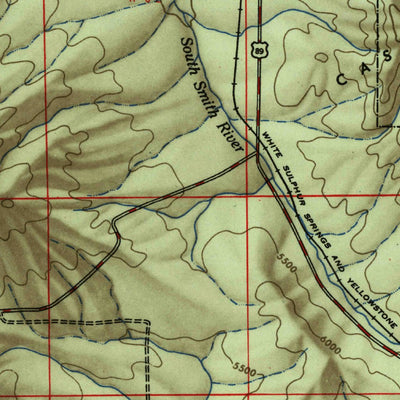 United States Geological Survey White Sulphur Springs, MT (1948, 250000-Scale) digital map