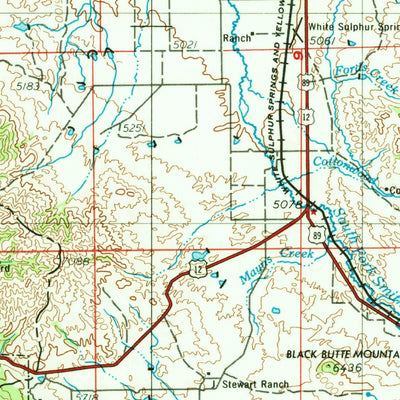 United States Geological Survey White Sulphur Springs, MT (1958, 250000-Scale) digital map