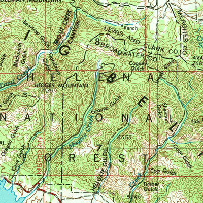 United States Geological Survey White Sulphur Springs, MT (1958, 250000-Scale) digital map