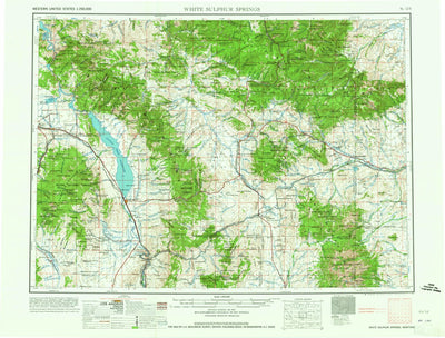 United States Geological Survey White Sulphur Springs, MT (1965, 250000-Scale) digital map