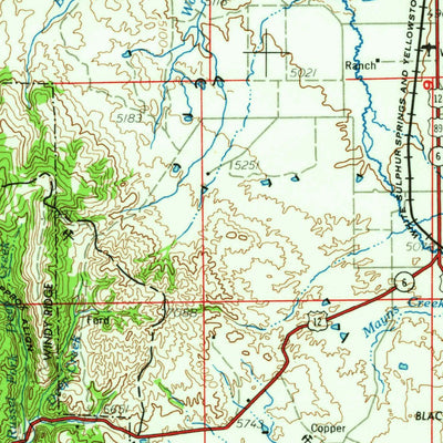 United States Geological Survey White Sulphur Springs, MT (1965, 250000-Scale) digital map