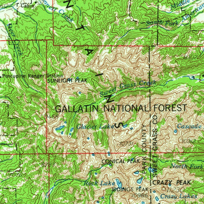 United States Geological Survey White Sulphur Springs, MT (1965, 250000-Scale) digital map