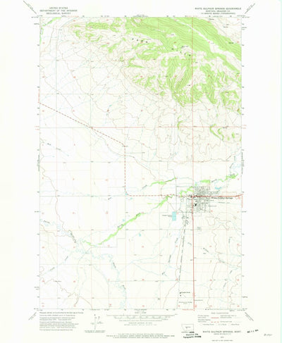 United States Geological Survey White Sulphur Springs, MT (1971, 24000-Scale) digital map