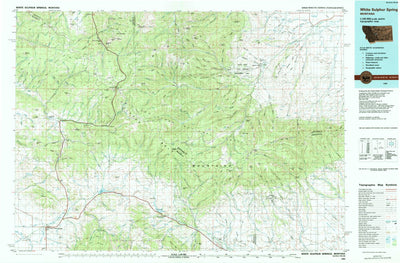 United States Geological Survey White Sulphur Springs, MT (1984, 100000-Scale) digital map