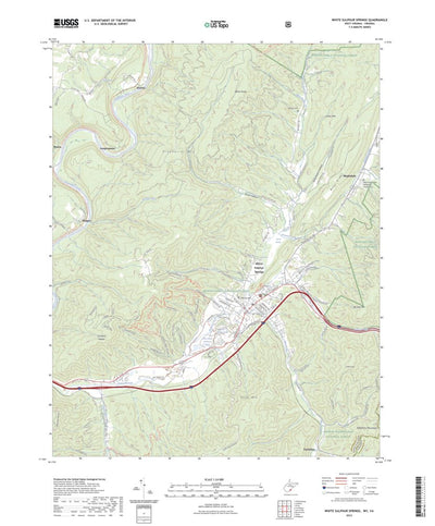 United States Geological Survey White Sulphur Springs, WV (2023, 24000-Scale) digital map