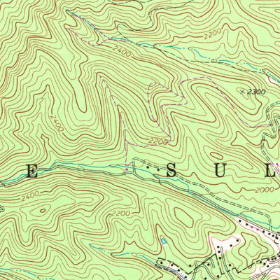United States Geological Survey White Sulphur Springs, WV-VA (1972, 24000-Scale) digital map