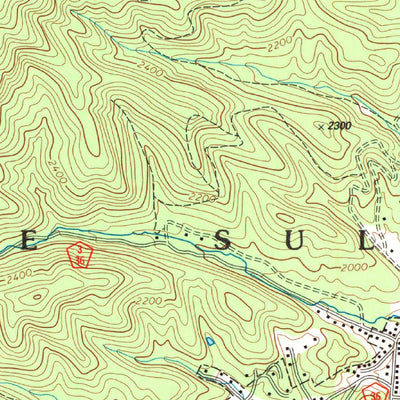United States Geological Survey White Sulphur Springs, WV-VA (1995, 24000-Scale) digital map