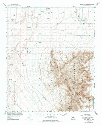 United States Geological Survey White Tank Mountains, AZ (1957, 62500-Scale) digital map