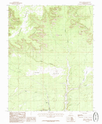 United States Geological Survey White Tower, UT (1985, 24000-Scale) digital map