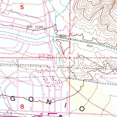 United States Geological Survey White Water, CA (1955, 24000-Scale) digital map