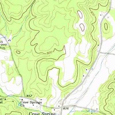 United States Geological Survey White West, GA (1972, 24000-Scale) digital map