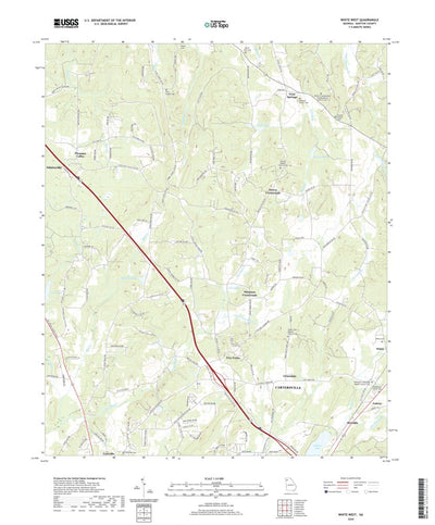 United States Geological Survey White West, GA (2020, 24000-Scale) digital map
