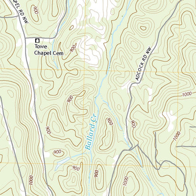 United States Geological Survey White West, GA (2020, 24000-Scale) digital map