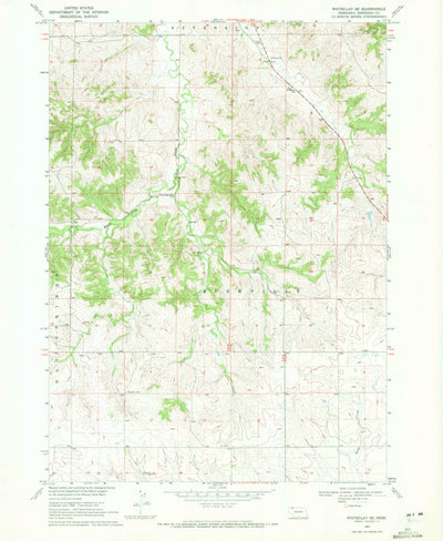 United States Geological Survey Whiteclay SE, NE (1969, 24000-Scale) digital map