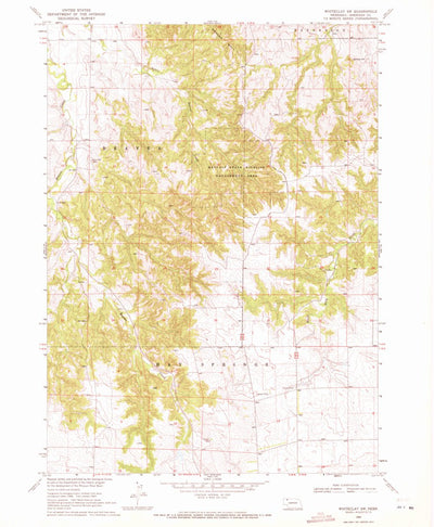 United States Geological Survey Whiteclay SW, NE (1969, 24000-Scale) digital map