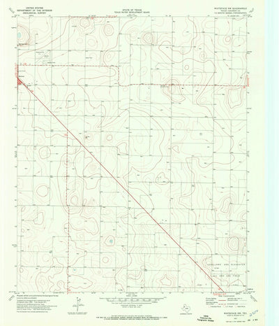 United States Geological Survey Whiteface NW, TX (1971, 24000-Scale) digital map