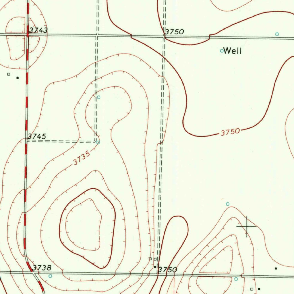 Nw Map Scale Whiteface NW, TX (1971, 24000-Scale) Map by United States Geological ...
