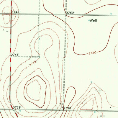 United States Geological Survey Whiteface NW, TX (1971, 24000-Scale) digital map