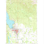 United States Geological Survey Whitefish, MT (1991, 24000-Scale) digital map