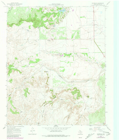 United States Geological Survey Whiteflat, TX (1967, 24000-Scale) digital map