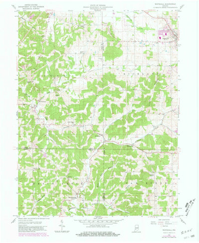 United States Geological Survey Whitehall, IN (1957, 24000-Scale) digital map
