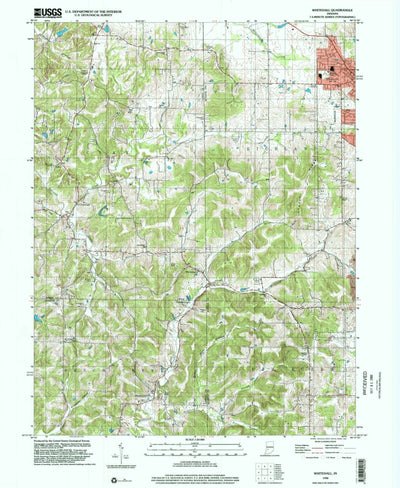 United States Geological Survey Whitehall, IN (1998, 24000-Scale) digital map