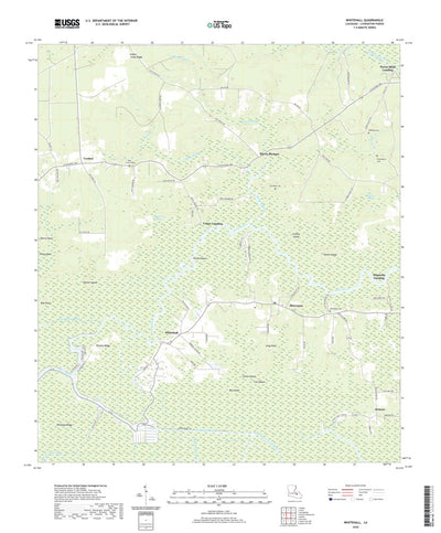 United States Geological Survey Whitehall, LA (2020, 24000-Scale) digital map