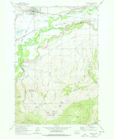 United States Geological Survey Whitehall, MT (1963, 24000-Scale) digital map