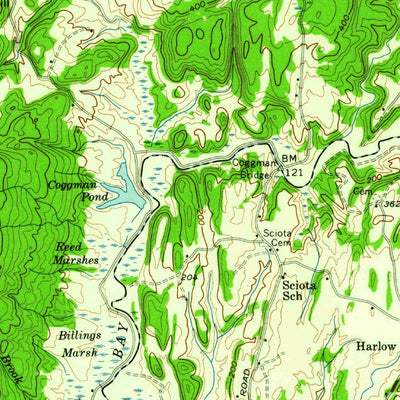 United States Geological Survey Whitehall, NY-VT (1950, 62500-Scale) digital map