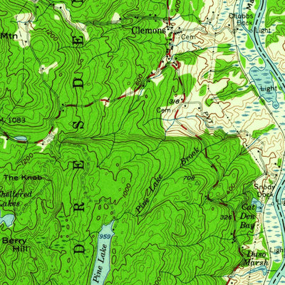 United States Geological Survey Whitehall, NY-VT (1950, 62500-Scale) digital map