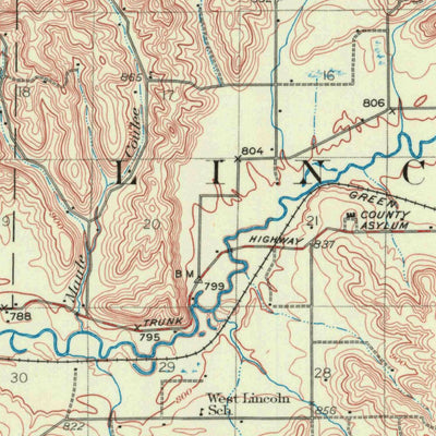 United States Geological Survey Whitehall, WI (1926, 62500-Scale) digital map