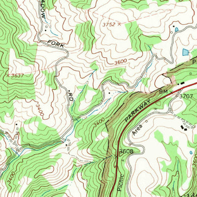 United States Geological Survey Whitehead, NC (1968, 24000-Scale) digital map