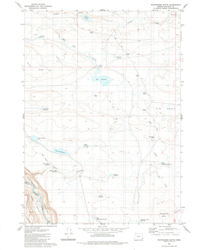 United States Geological Survey Whitehorse Butte, OR (1980, 24000-Scale) digital map