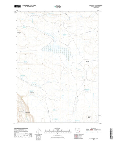 United States Geological Survey Whitehorse Butte, OR (2020, 24000-Scale) digital map