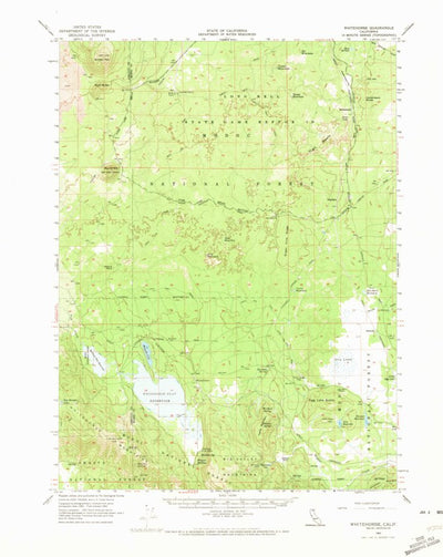 United States Geological Survey Whitehorse, CA (1962, 62500-Scale) digital map
