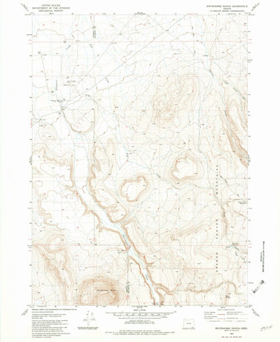 United States Geological Survey Whitehorse Ranch, OR (1982, 24000-Scale) digital map