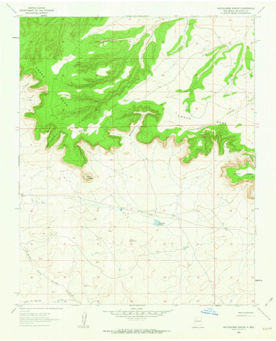 United States Geological Survey Whitehorse Rincon, NM (1961, 24000-Scale) digital map