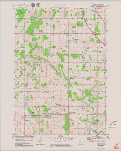 United States Geological Survey Whitelaw, WI (1978, 24000-Scale) digital map