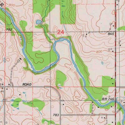 United States Geological Survey Whitelaw, WI (1978, 24000-Scale) digital map